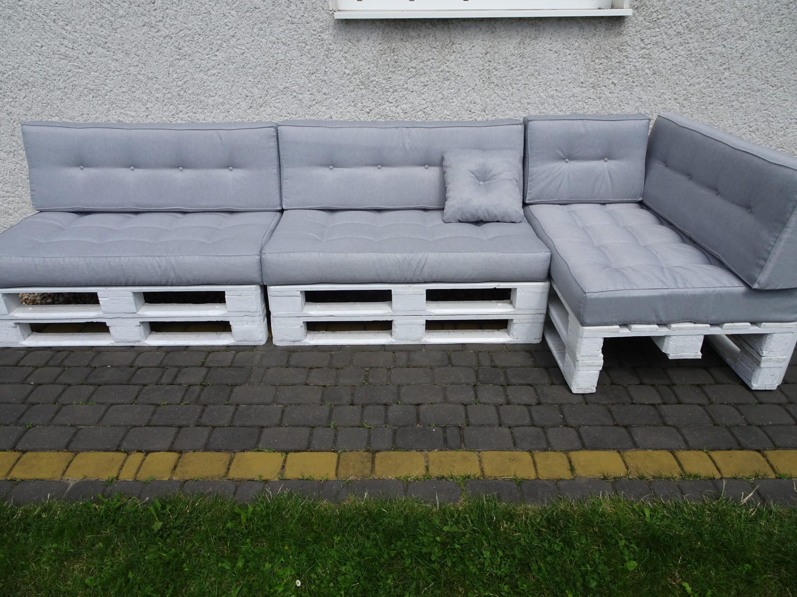 Poduszka na paletę 120 x 60 w kolorze SREBRNOSZARYM 03 - obrazek 2